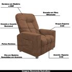 Poltrona Do Papai Reclinável Para Cinema Sora Veludo Terracot