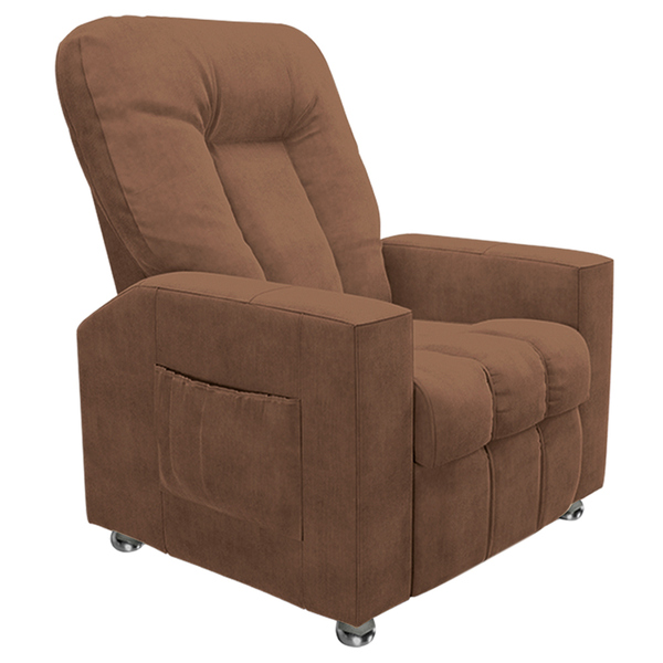 Poltrona Do Papai Reclinável Para Cinema Sora Veludo Terracot