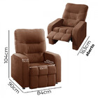 Poltrona Do Papai Reclinavel Para Sala Maldivas Veludo