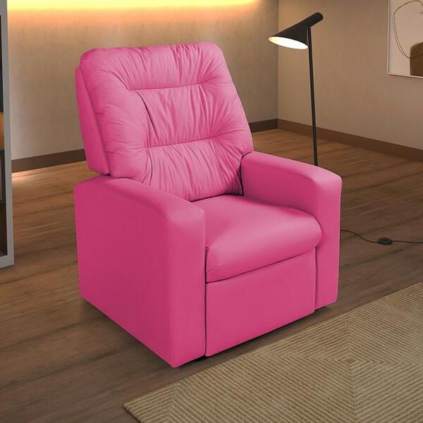 Poltrona Do Papai Reclinável Paris Corano Pink