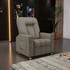 Poltrona Do Papai Reclinável Pequim Linho Bege G23 - Gran Belo