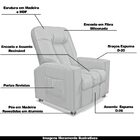 Poltrona Do Papai Reclinável Pequim Pu Branco G23 - Gran Belo