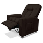 Poltrona Do Papai Reclinável Pequim Pu Marrom G23 - Gran Belo