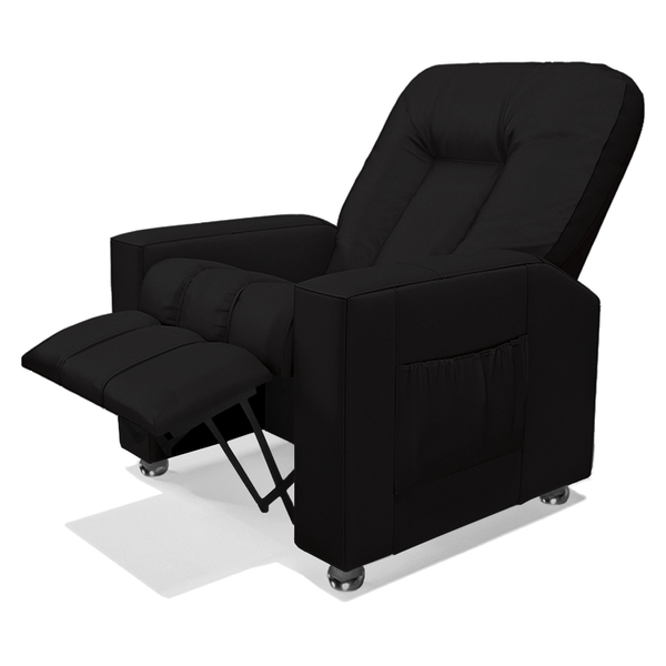 Poltrona Do Papai Reclinável Pequim Pu Preto G23 - Gran Belo