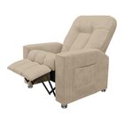 Poltrona Do Papai Reclinável Pequim Suede Bege G23 - Gran Belo