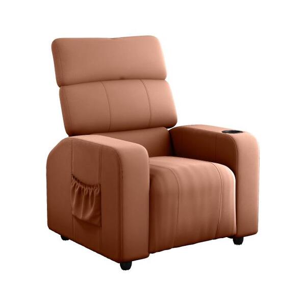 Poltrona Do Papai Reclinável Porta Copo Pulse Ferrugem