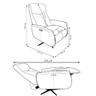 Poltrona Do Papai Reclinável Power Elétrica Conde Giratória C