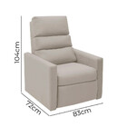 Poltrona Do Papai Reclinável Ravena Corano Bege - Speciale Ho