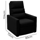 Poltrona Do Papai Reclinável Ravena Corano Preto - Speciale H