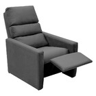 Poltrona Do Papai Reclinável Ravena Suede Cinza - Speciale Ho