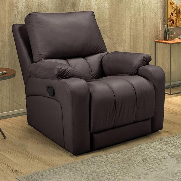 Poltrona Do Papai Reclinável Ravenna Zero Wall Corano Marrom