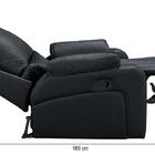 Poltrona Do Papai Reclinável Ravenna Zero Wall Corano Preto