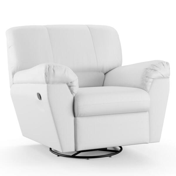 Poltrona Do Papai Reclinável Retrátil Taty D05 Corano Branco