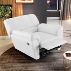 Poltrona Do Papai Reclinável Retrátil Taty D05 Corano Branco