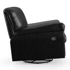 Poltrona Do Papai Reclinável Retrátil Taty D05 Corano Preto -