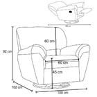 Poltrona Do Papai Reclinável Retrátil Taty D05 Corano Preto -