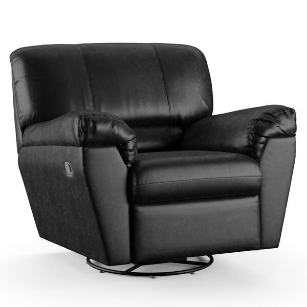 Poltrona Do Papai Reclinável Retrátil Taty D05 Corano Preto -