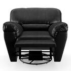 Poltrona Do Papai Reclinável Retrátil Taty D05 Corano Preto -