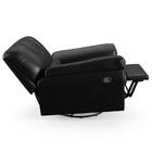 Poltrona Do Papai Reclinável Retrátil Taty D05 Corano Preto -