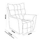 Poltrona Do Papai Reclinável Ruthi Veludo L05 - D'rossi - Falu