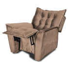 Poltrona Do Papai Reclinável Ruthi Veludo L05 - D'rossi - Kaki