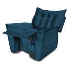 Poltrona Do Papai Reclinável Ruthi Veludo L05 - D'rossi - Mar