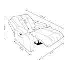 Poltrona Do Papai Reclinável Sala De Cinema Crihs Elétrica Bo