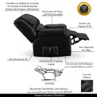 Poltrona Do Papai Reclinável Sala De Cinema Madrid Controle P