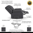 Poltrona Do Papai Reclinável Sala De Cinema Madrid Controle P