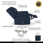 Poltrona Do Papai Reclinável Sala De Cinema Madrid Controle P