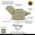 Poltrona Do Papai Reclinável Sala De Cinema Madrid Elétrica T