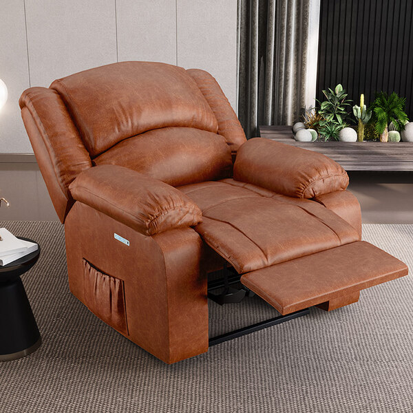 Poltrona Do Papai Reclinável Sala De Cinema Madrid Elétrica T