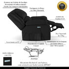 Poltrona Do Papai Reclinável Sala De Cinema Madrid Elétrica T