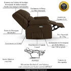 Poltrona Do Papai Reclinável Sala De Cinema Madrid Elétrica T