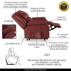 Poltrona Do Papai Reclinável Sala De Cinema Madrid Elevação L