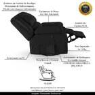 Poltrona Do Papai Reclinável Sala De Cinema Madrid Glider Man