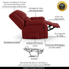 Poltrona Do Papai Reclinável Sala De Cinema Madrid Power Elét