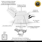 Poltrona Do Papai Reclinável Sala De Cinema Madrid Power Touc