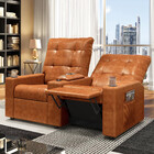 Poltrona Do Papai Reclinável Sala De Cinema Movie 2 Lugares M