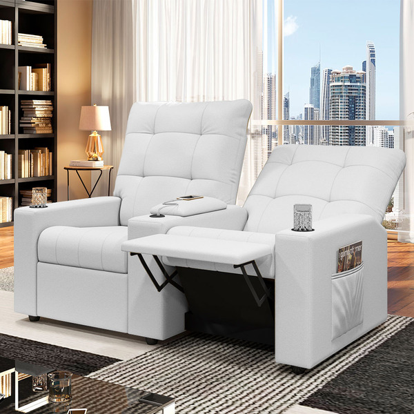 Poltrona Do Papai Reclinável Sala De Cinema Movie 2 Lugares M