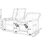 Poltrona Do Papai Reclinável Sala De Cinema Movie 2 Lugares M