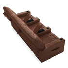 Poltrona Do Papai Reclinável Sala De Cinema Movie 3 Lugares M