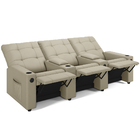 Poltrona Do Papai Reclinável Sala De Cinema Movie 3 Lugares M