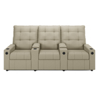 Poltrona Do Papai Reclinável Sala De Cinema Movie 3 Lugares M