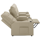 Poltrona Do Papai Reclinável Sala De Cinema Movie 3 Lugares M