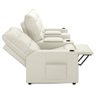 Poltrona Do Papai Reclinável Sala De Cinema Movie 3 Lugares M