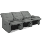 Poltrona Do Papai Reclinável Sala De Cinema Movie 3 Lugares M