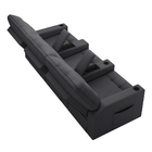 Poltrona Do Papai Reclinável Sala De Cinema Movie 3 Lugares M