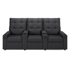 Poltrona Do Papai Reclinável Sala De Cinema Movie 3 Lugares M