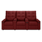 Poltrona Do Papai Reclinável Sala De Cinema Movie 3 Lugares M